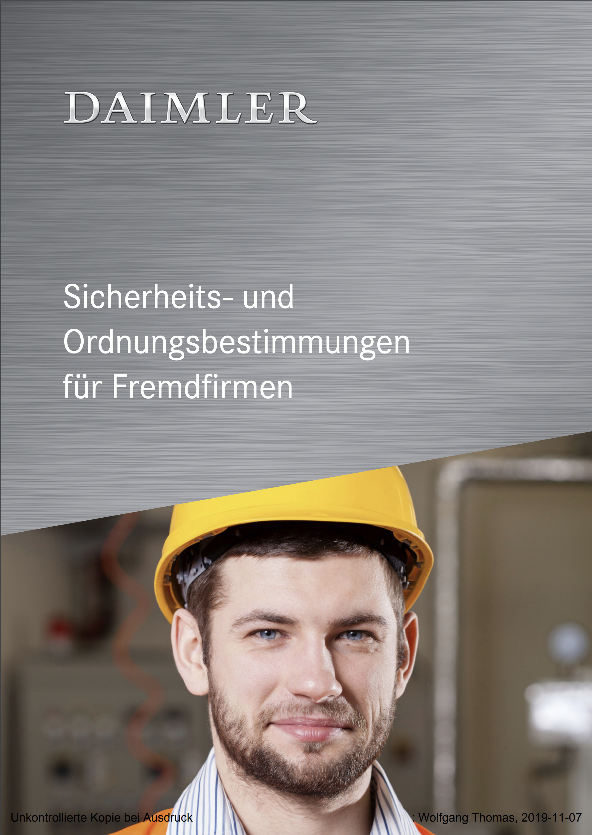 „Sicherheits- und Ordnungsbestimmungen“